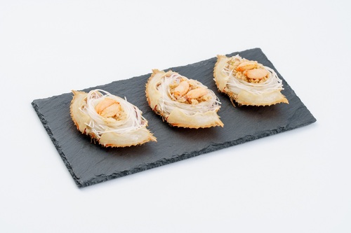 Baked Crab Meat with noodle